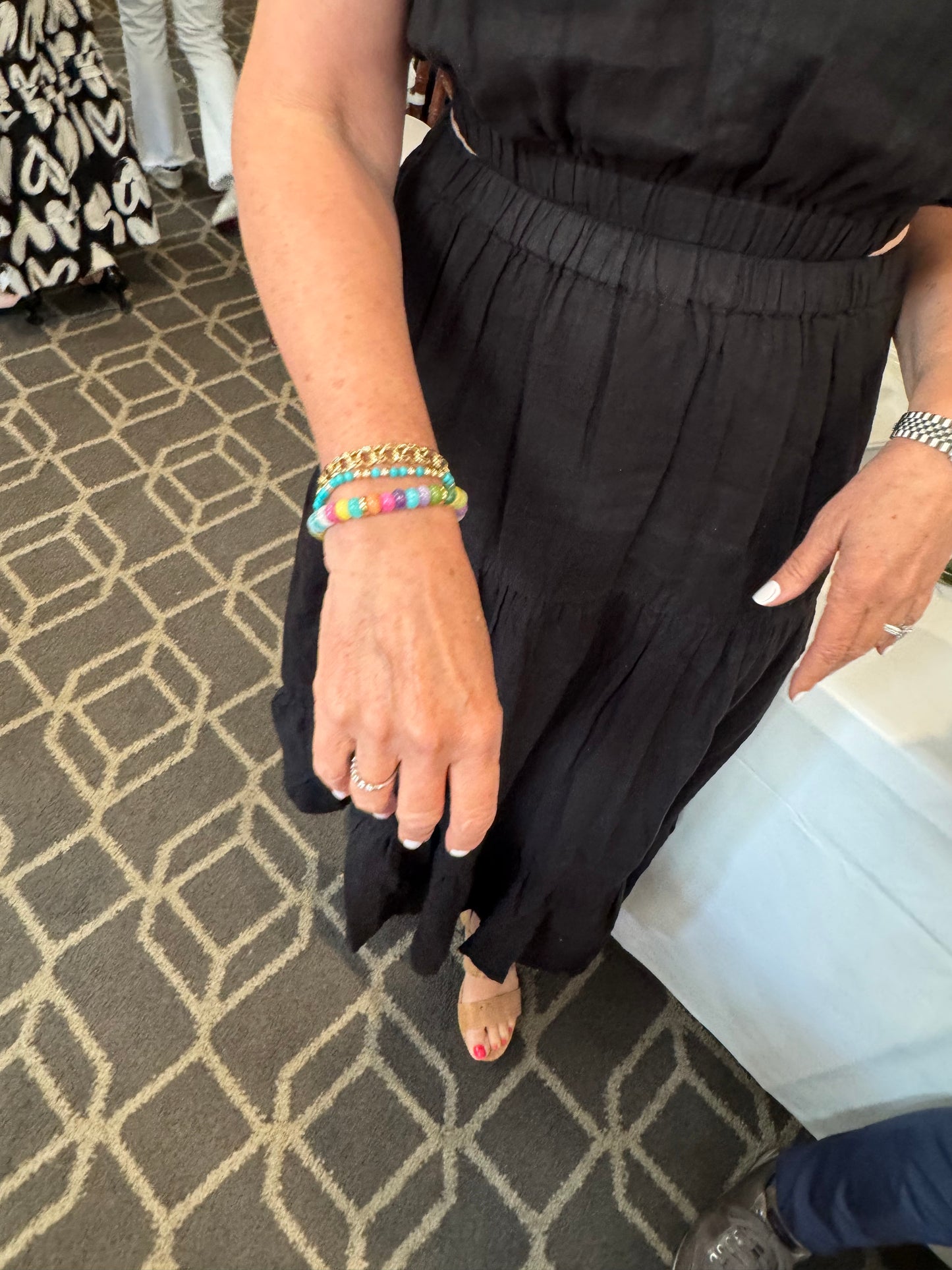 Gemstone Slide Adjustable Bracelet - Emmis Jewelry