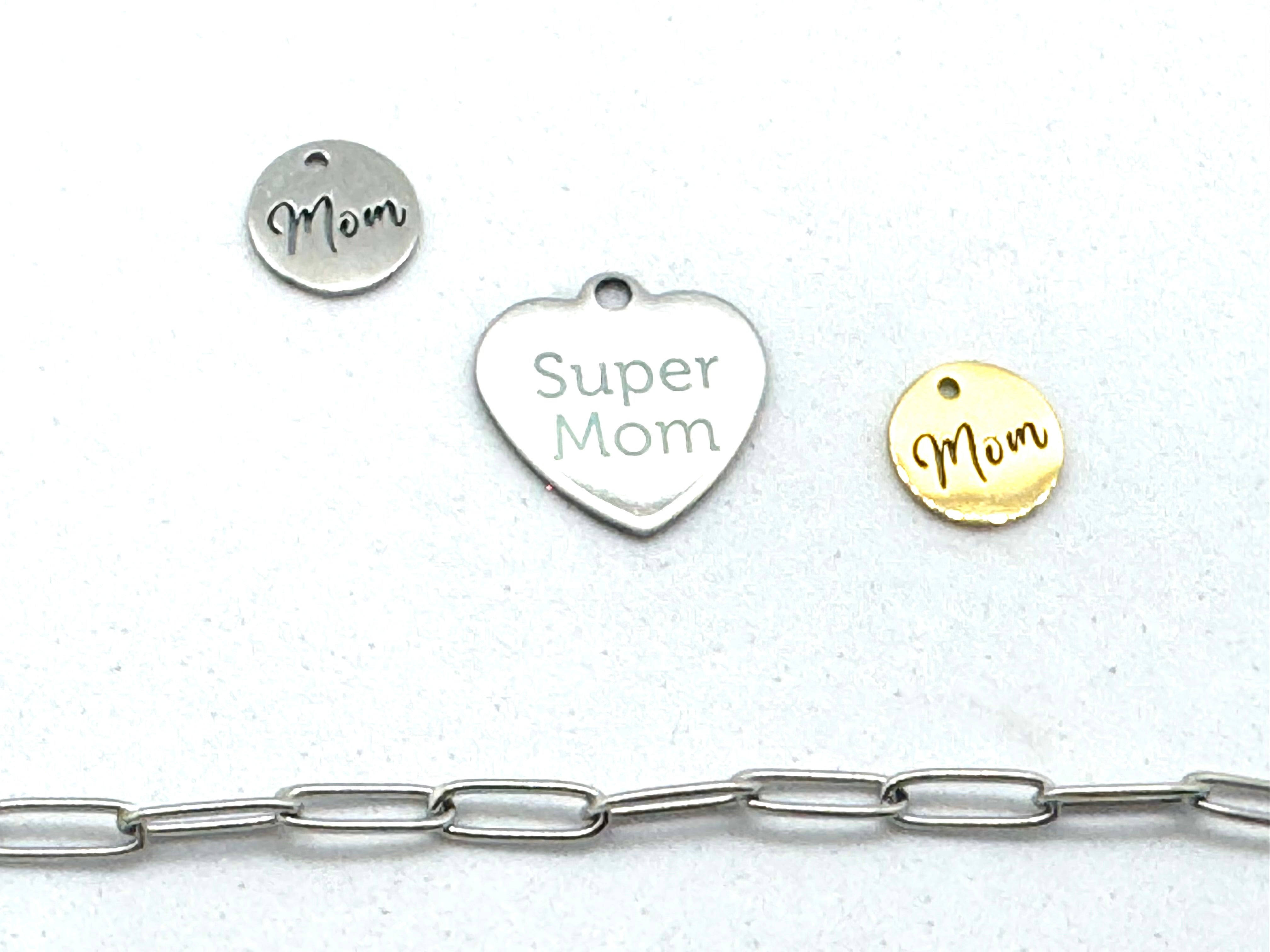Necklace Super Mom Charm Super Mom Gold Paparazzi Necklace