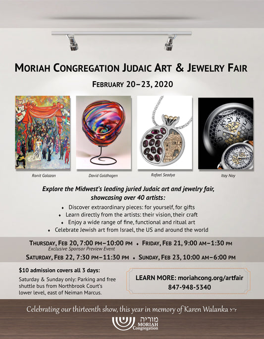 Moriah Jewish Art and Jewelry Fair!