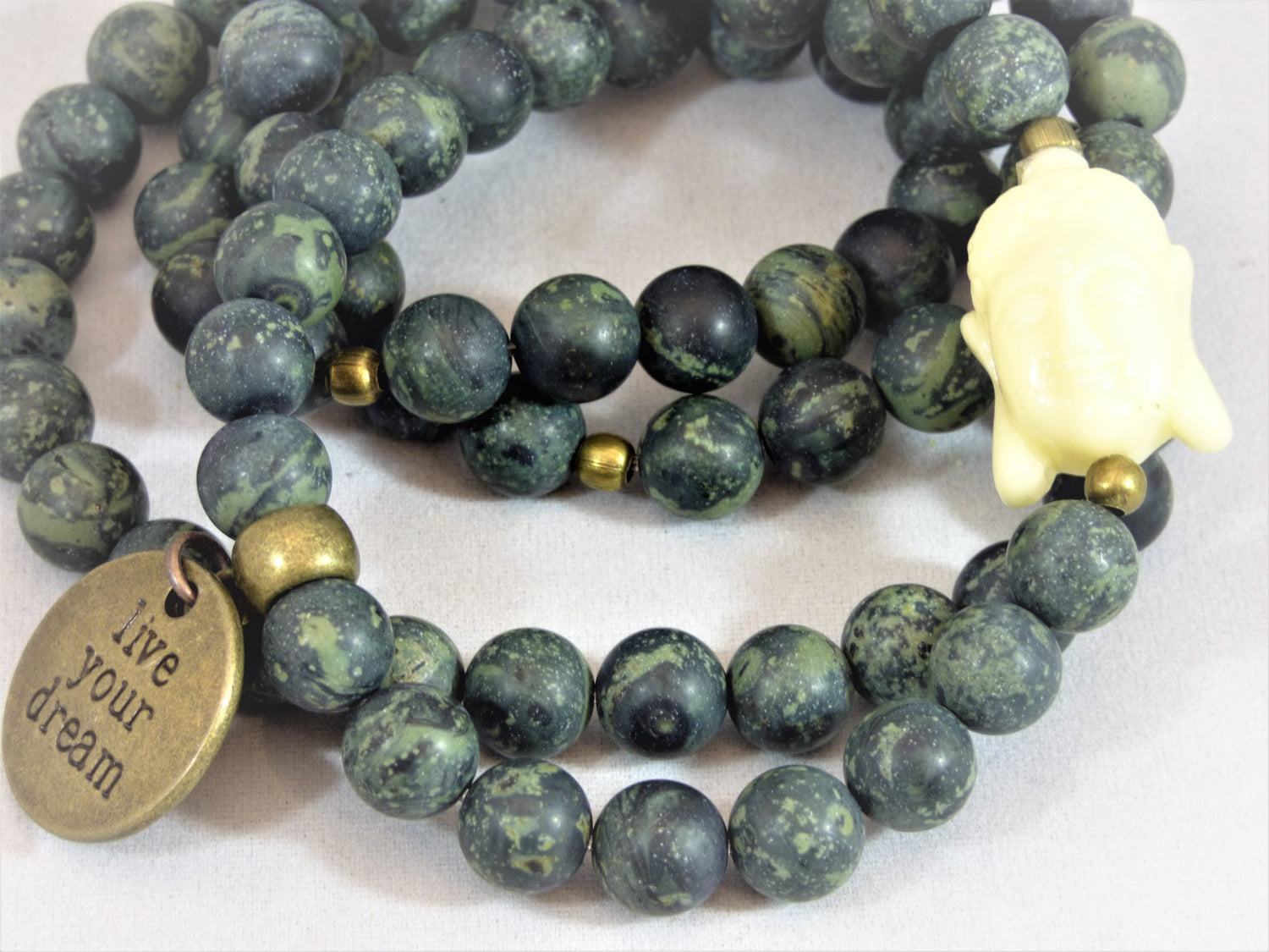 Rhyolite wrap bracelet