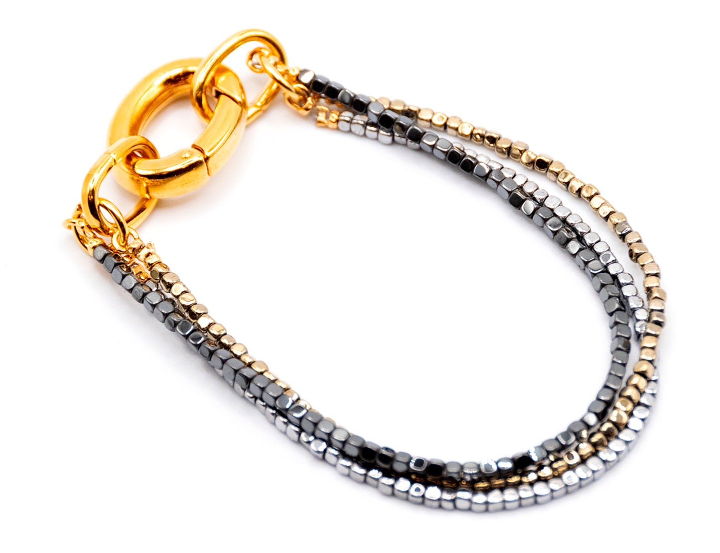 Triple Hematite Necklace and Bracelet