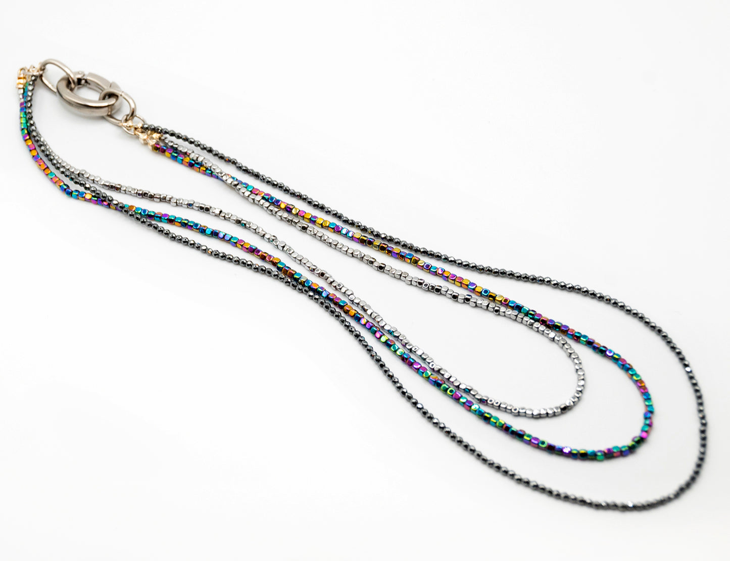 Triple Gemstone Necklace or Bracelet