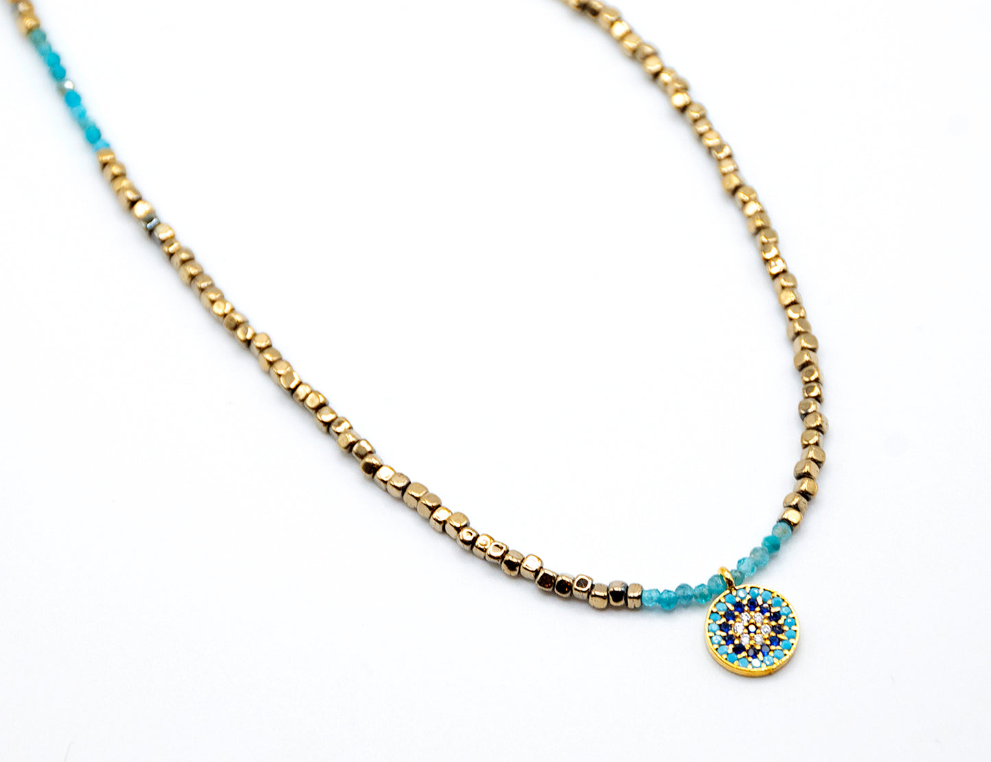 Apatite Mini Bead Necklace