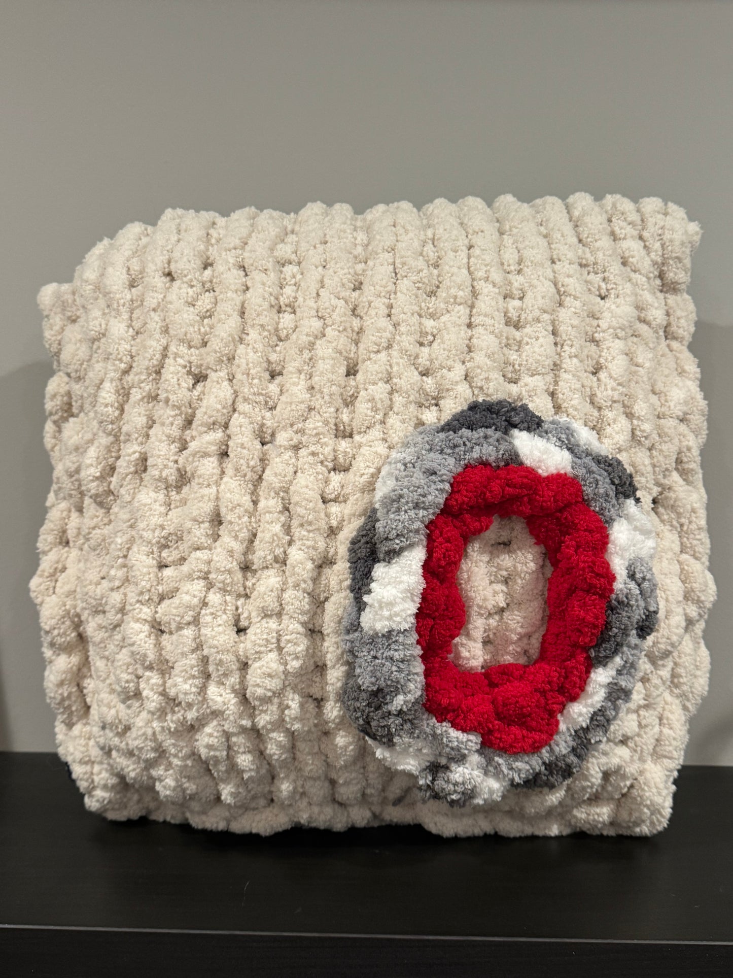 Hand Woven Pillow with Logo