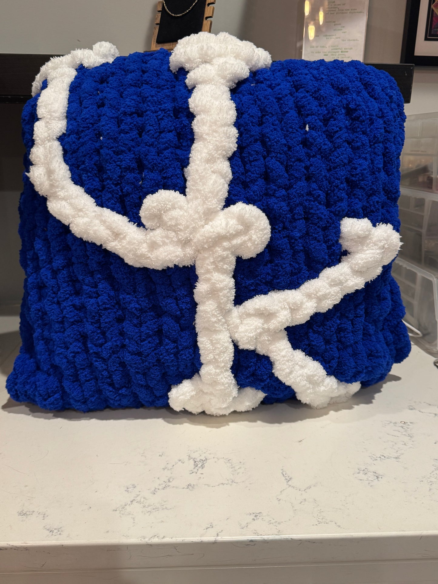 Hand Woven Pillow with Logo