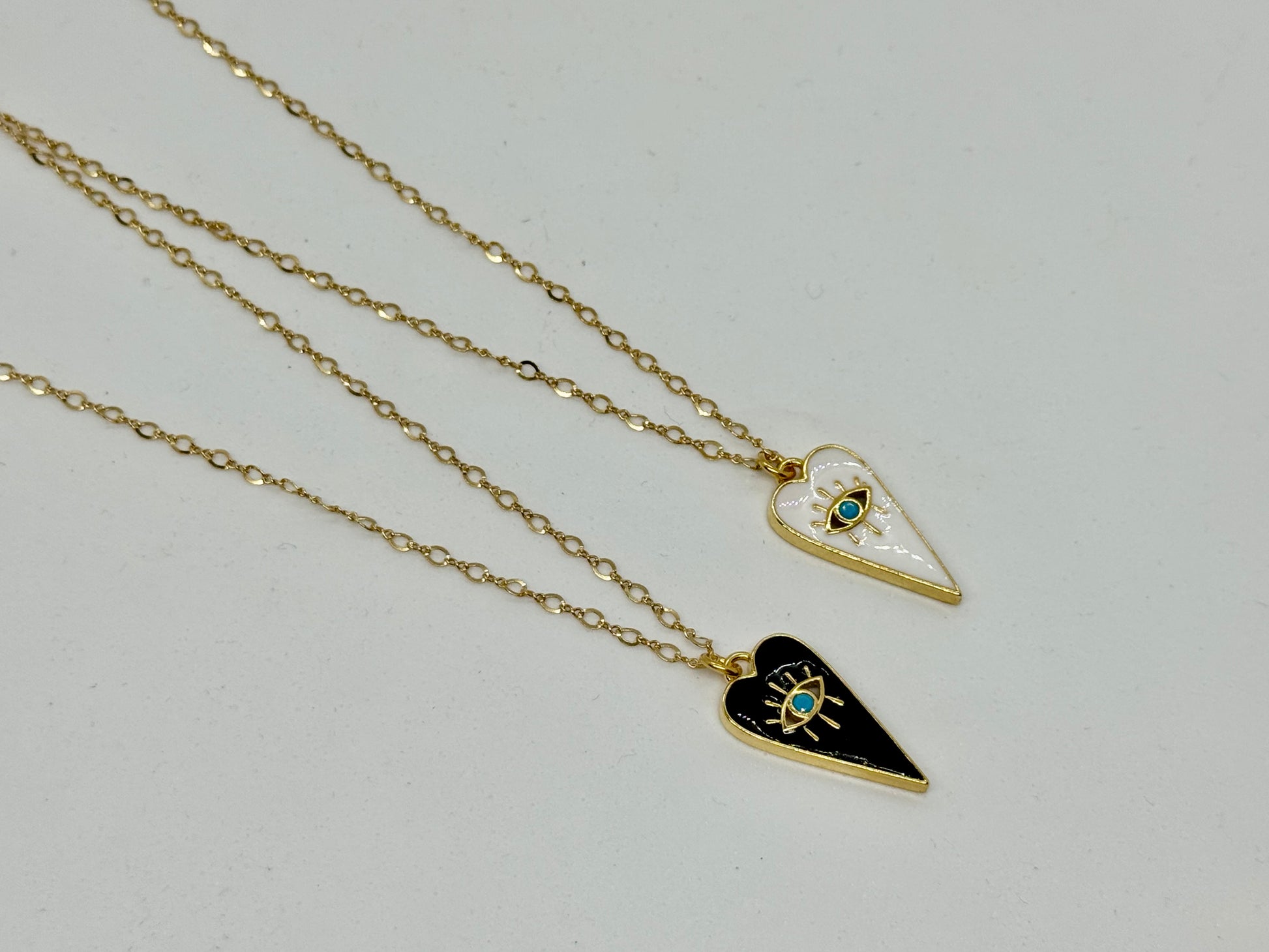 Evil eye heart pendant - Emmis Jewelry