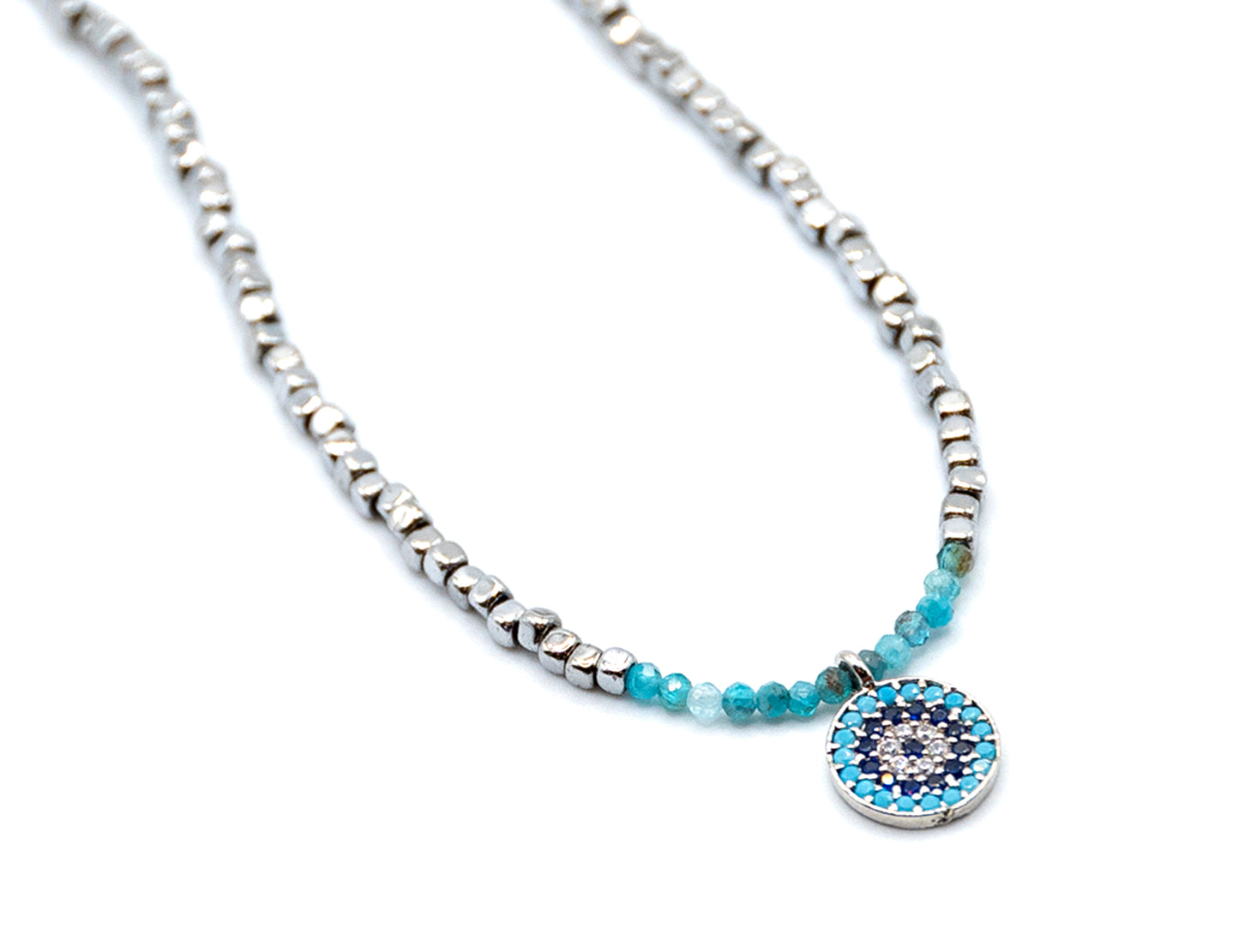Apatite Mini Bead Necklace