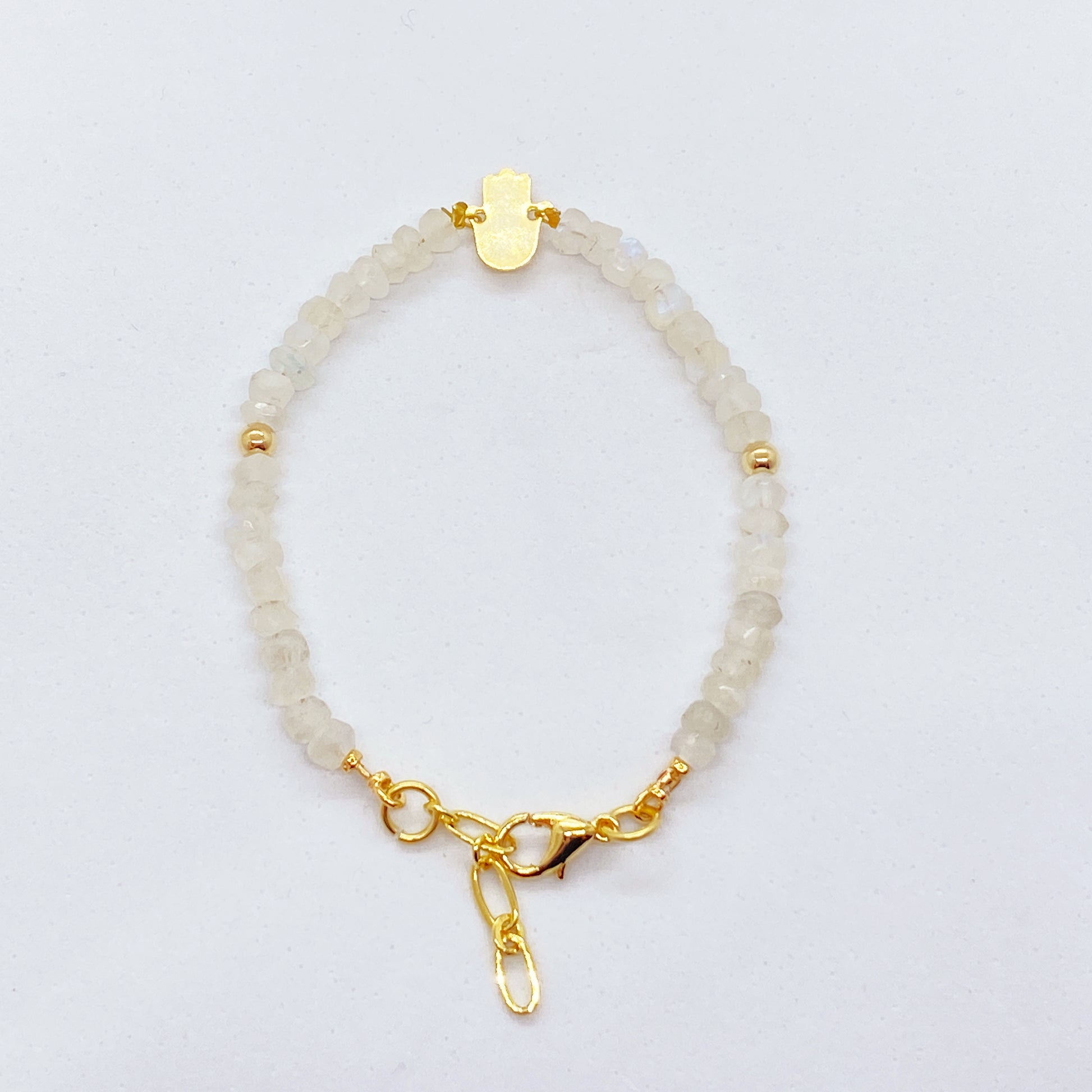 Gemstone & Gold Hamsa Bracelet - Emmis Jewelry, Bracelet, [product_color]
