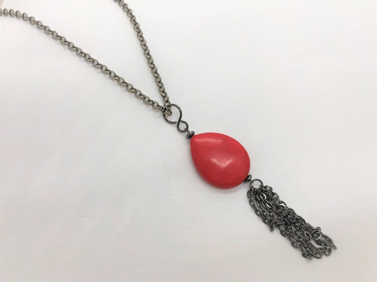 Teardrop Agate Pendant - Emmis Jewelry, Necklace, [product_color]