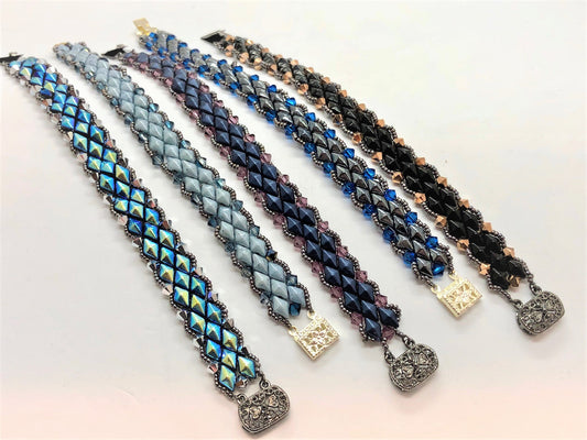 Diamond and Crystal Trail Bracelet - Emmis Jewelry, Bracelet, [product_color]