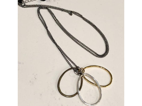 Three Ring Necklace - Emmis Jewelry, Necklace, [product_color]