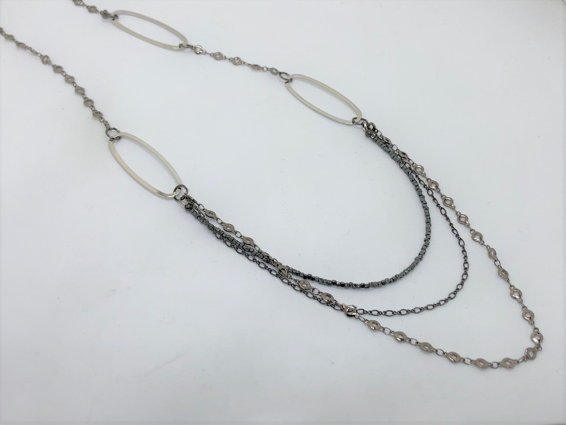 Three Set Chain Triple Chain Necklace