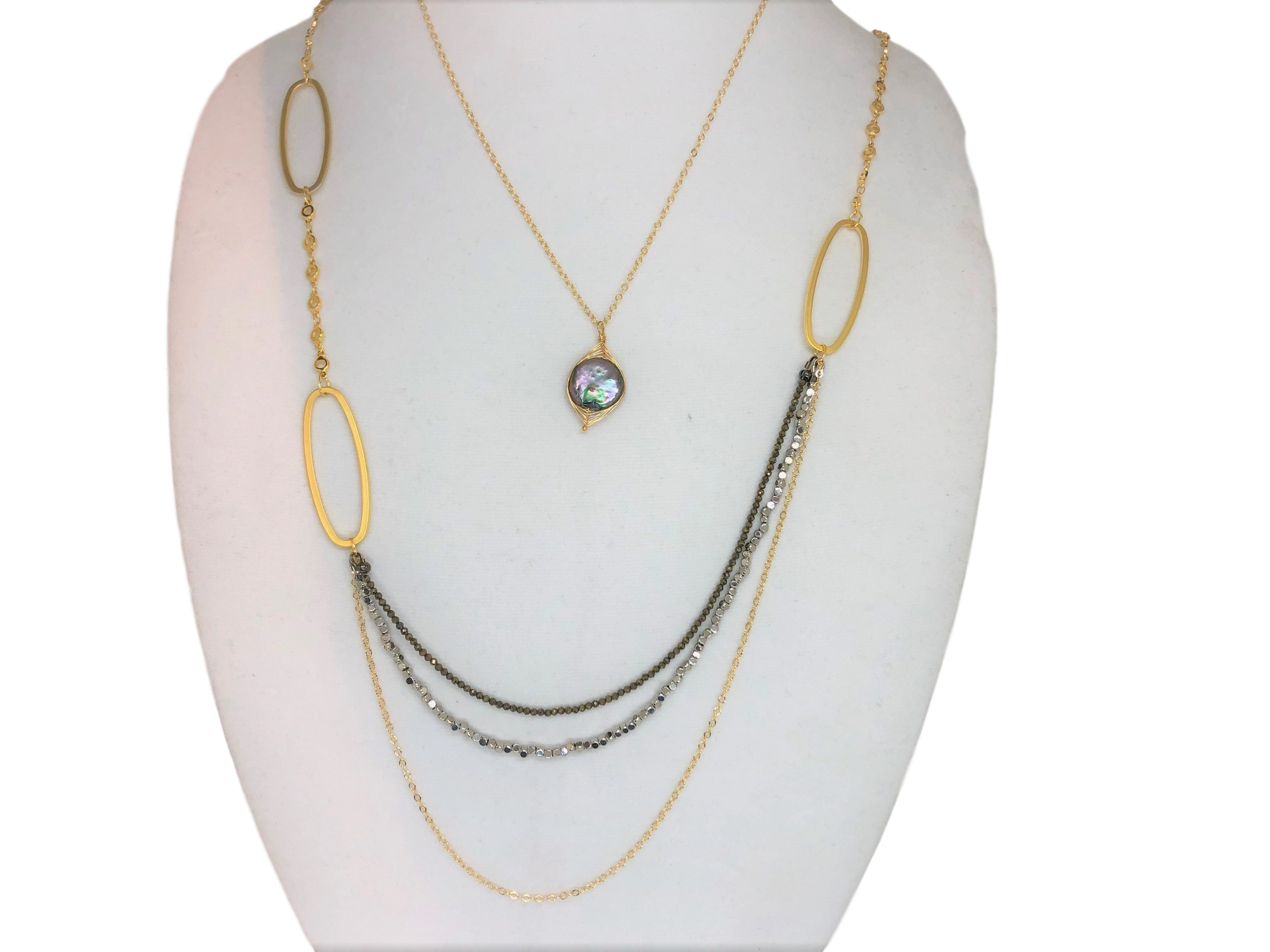 Triple Chain Necklace - Emmis Jewelry, Necklace, [product_color]