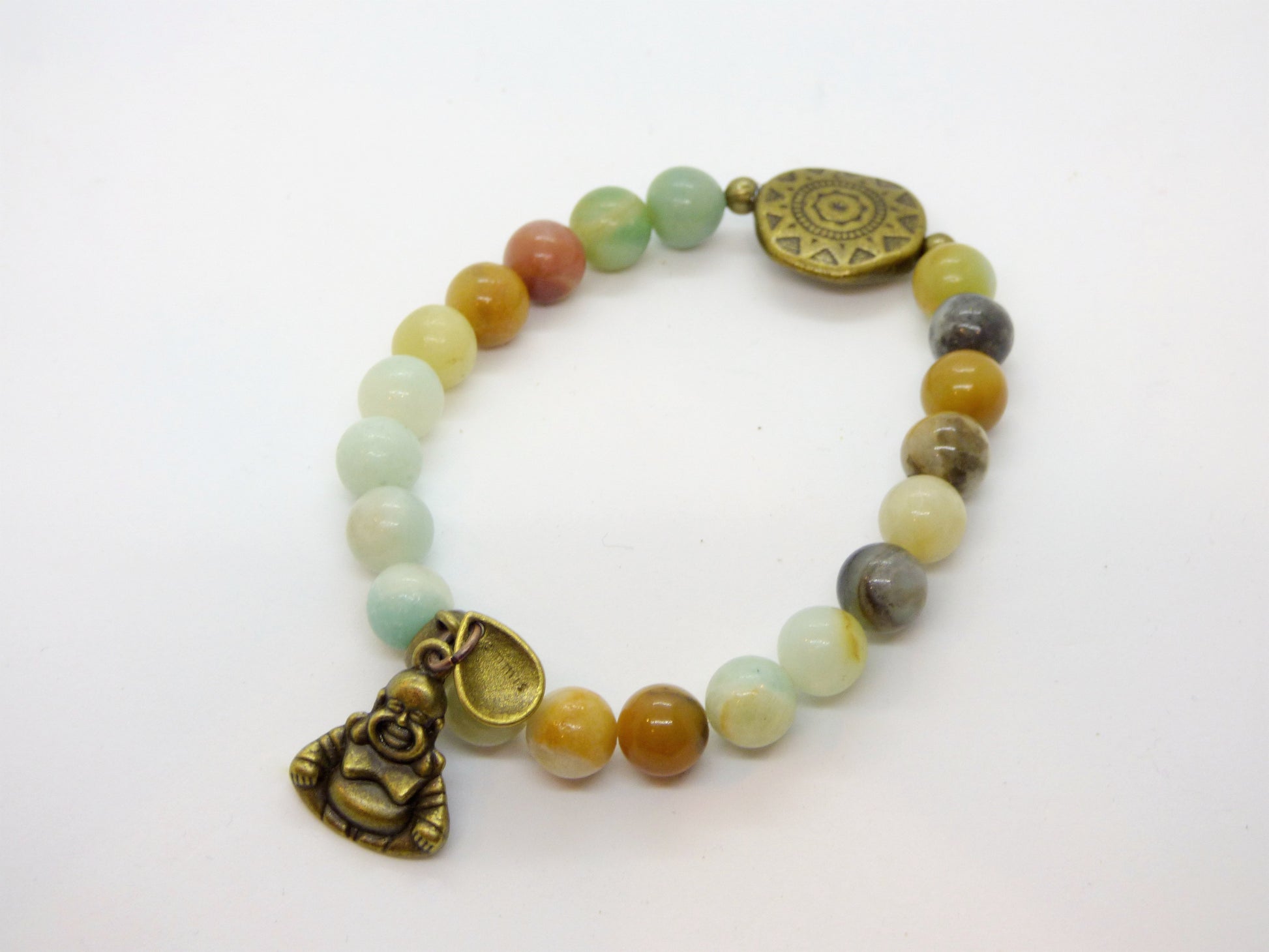 Amazonite and Ocean Jasper Single Bracelet - Emmis Jewelry, Bracelets, [product_color]