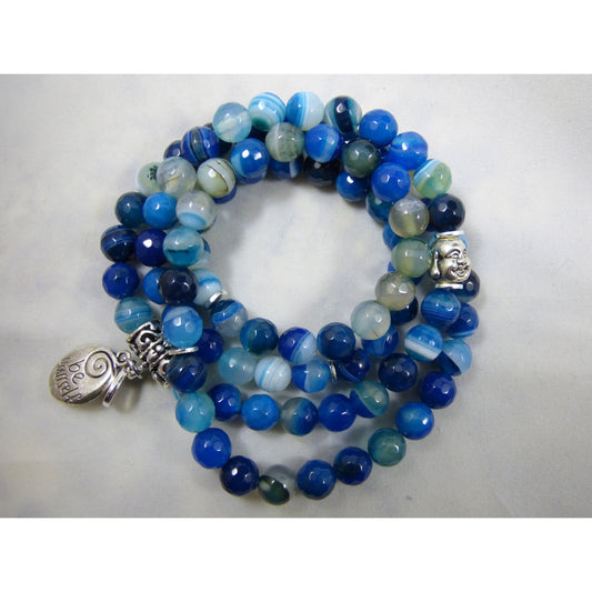 Blue Agate Wrap - Emmis Jewelry, Necklace, Bracelet, [product_color]