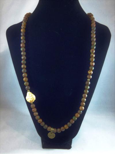 Matte Brown Agate Wrap - Emmis Jewelry, Necklace, Bracelet, [product_color]