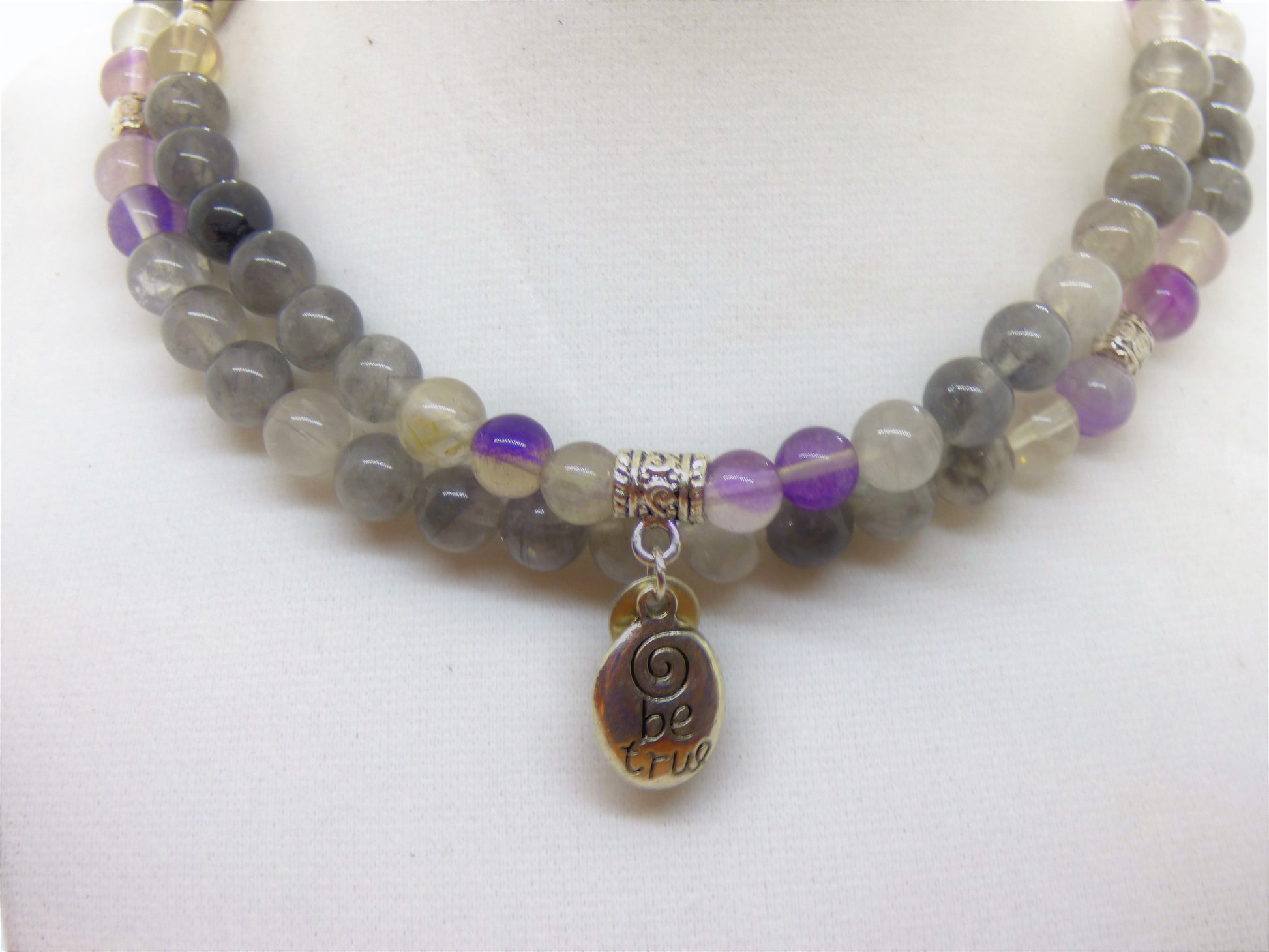 Fluorite and Cloud Quartz Wrap - Emmis Jewelry, Necklace, Bracelet, [product_color]