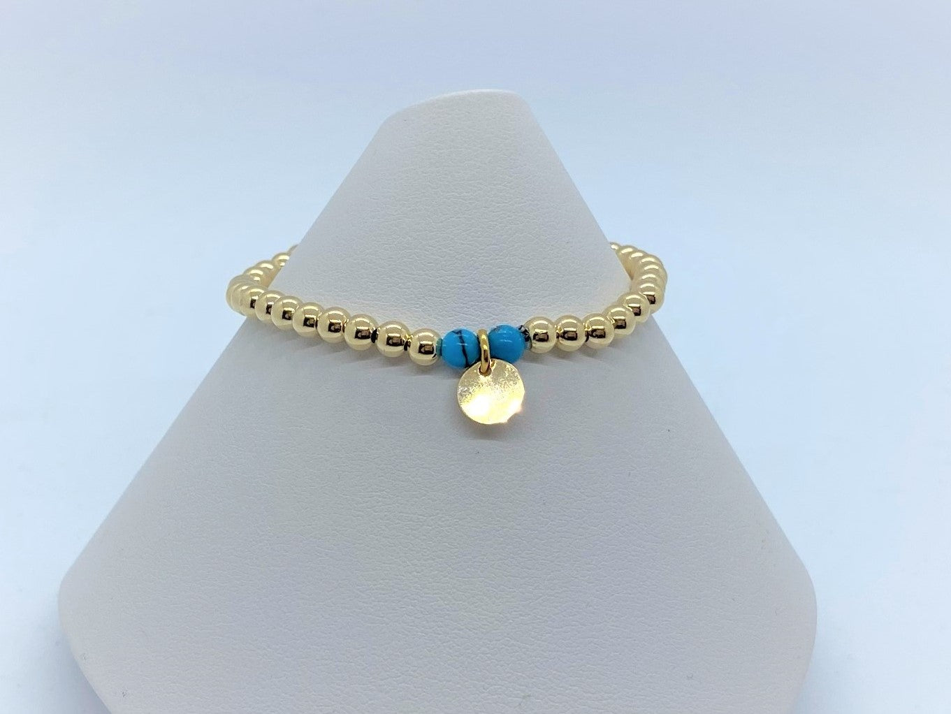 Sterling Silver and Gold Filled Hand Stamped Stretch Birthstone Bracelets - Emmis Jewelry, Bracelet, [product_color]