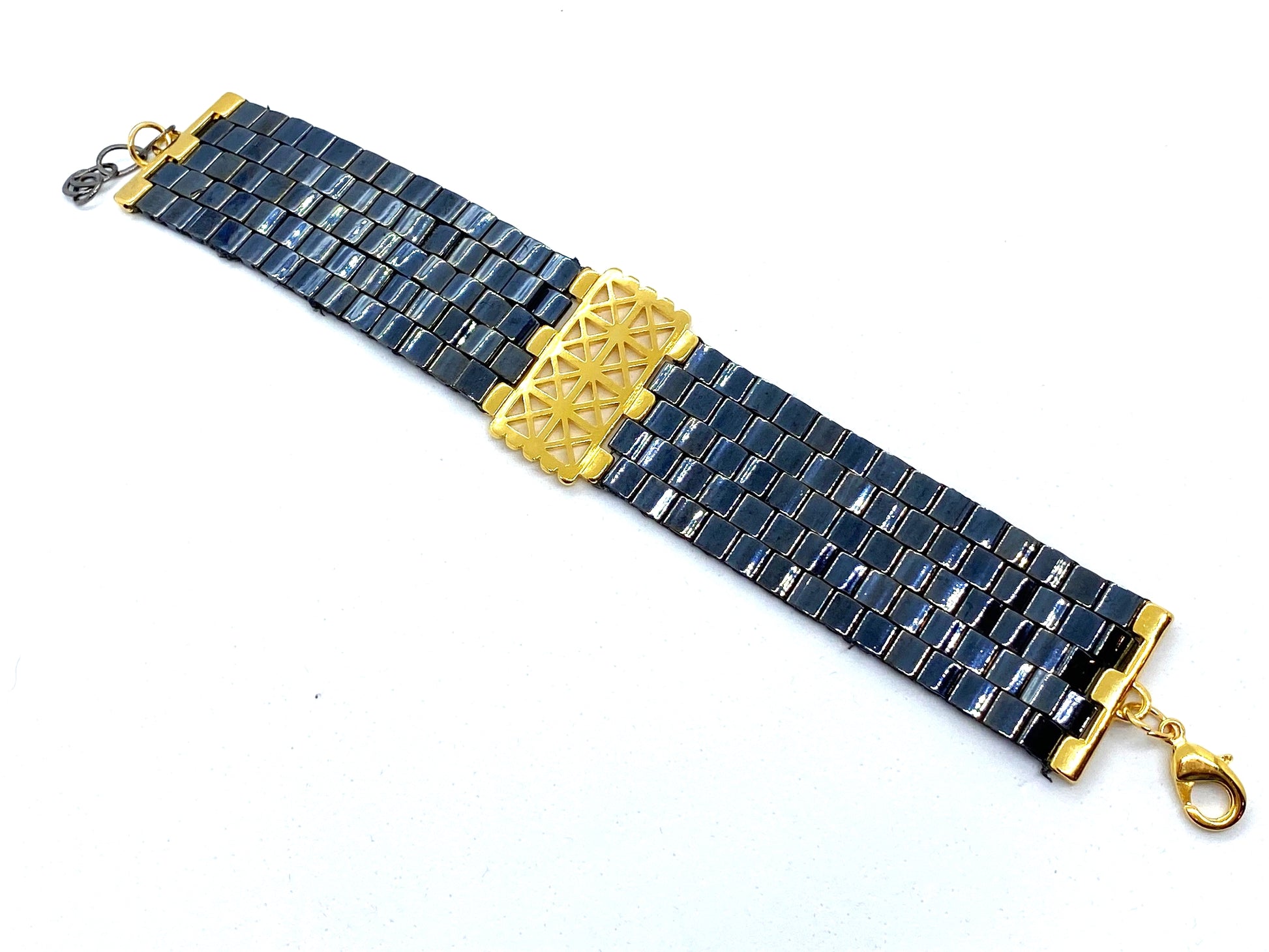 Two Tone Handsewn Bracelet - Emmis Jewelry, Bracelets, [product_color]