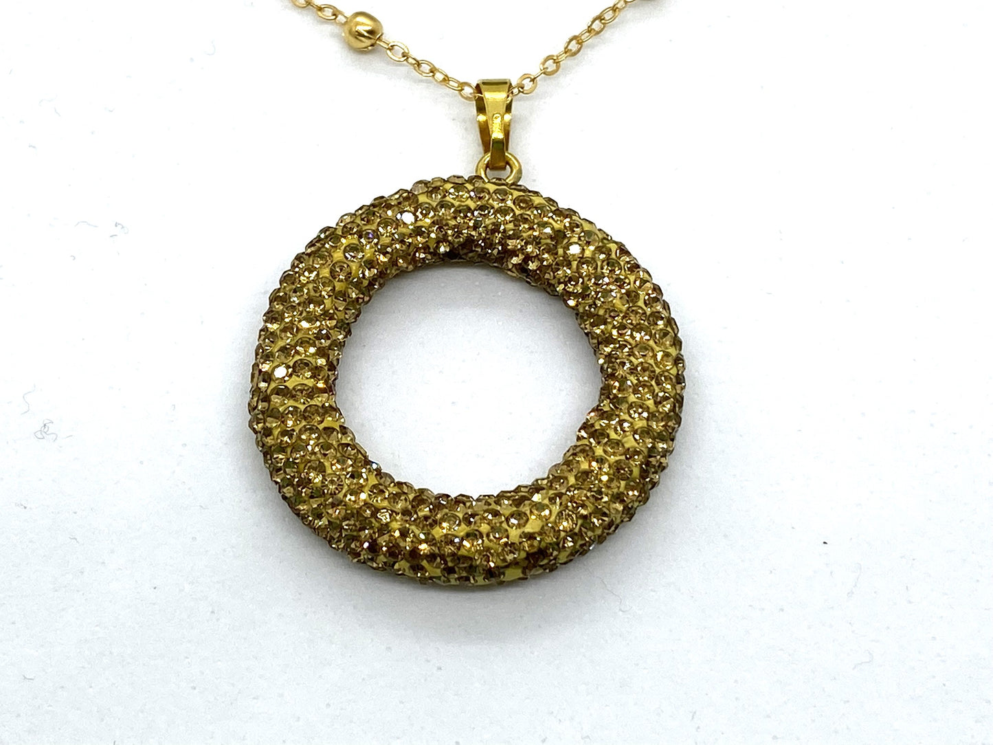 Sparkle Circle Long Necklace - Emmis Jewelry, Necklace, [product_color]
