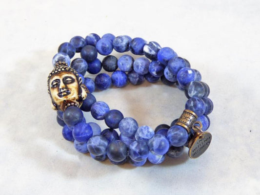Matte Sodalite Wrap - Emmis Jewelry, Necklace, Bracelet, [product_color]