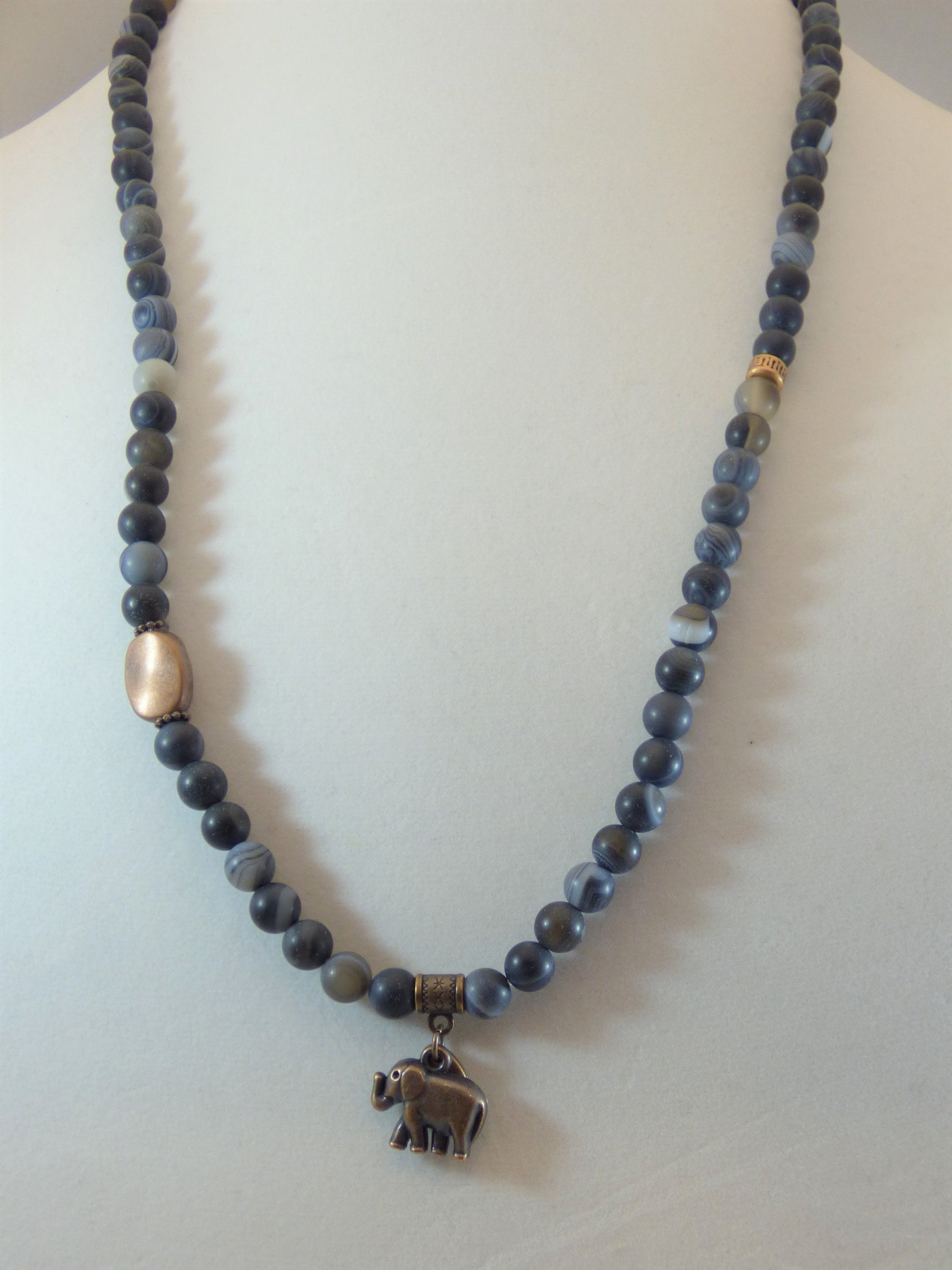 Matte Black Agate Wrap - Emmis Jewelry, Necklace, Bracelet, [product_color]