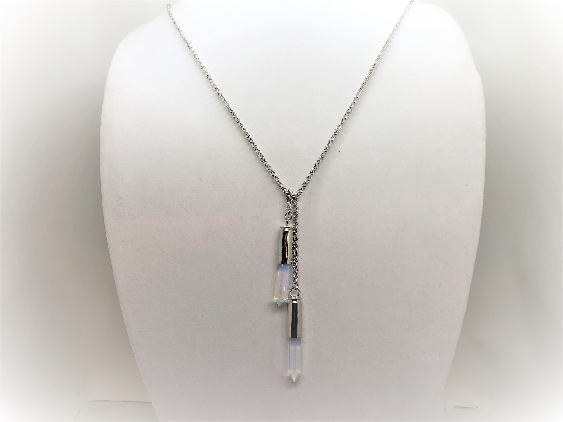 Gemstone Prism Lariat - Emmis Jewelry, Necklace, [product_color]