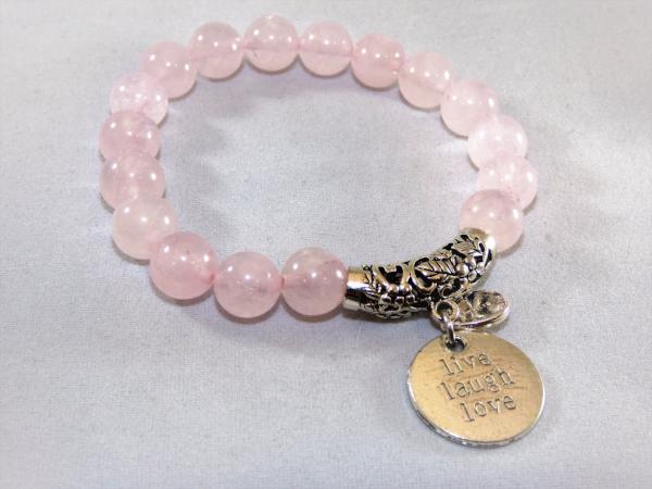 Rose Quartz Single Bracelet - Emmis Jewelry, Bracelet, [product_color]