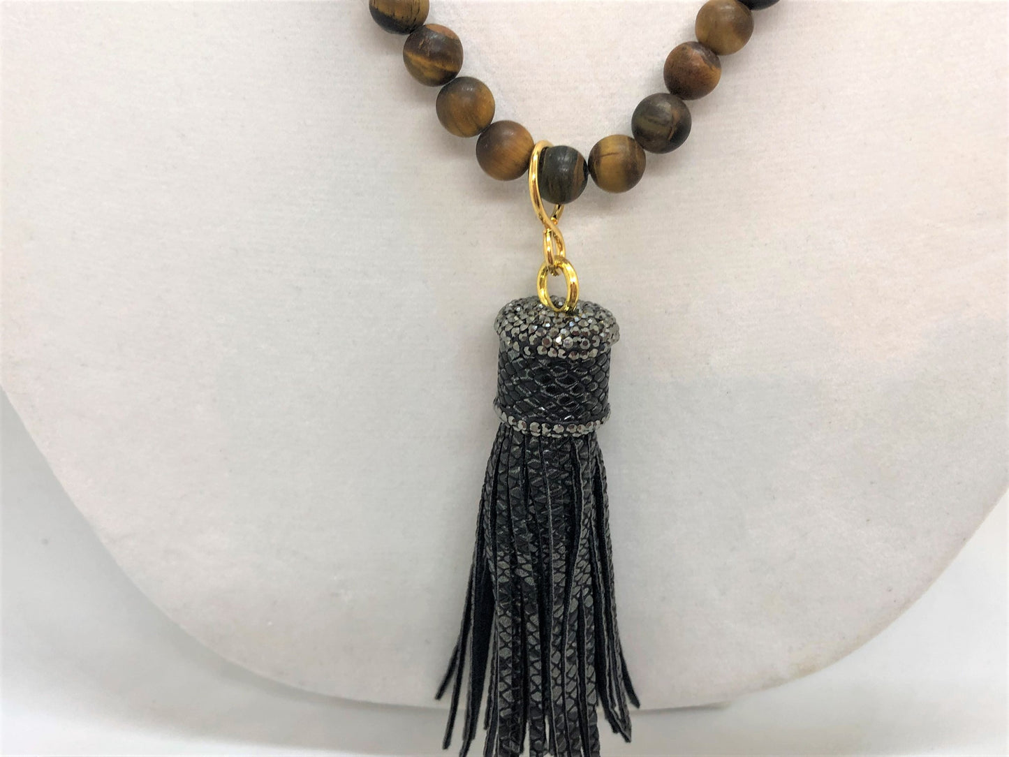 Tiger Eye Necklace with Interchangeable Pendants - Emmis Jewelry, Necklace, [product_color]