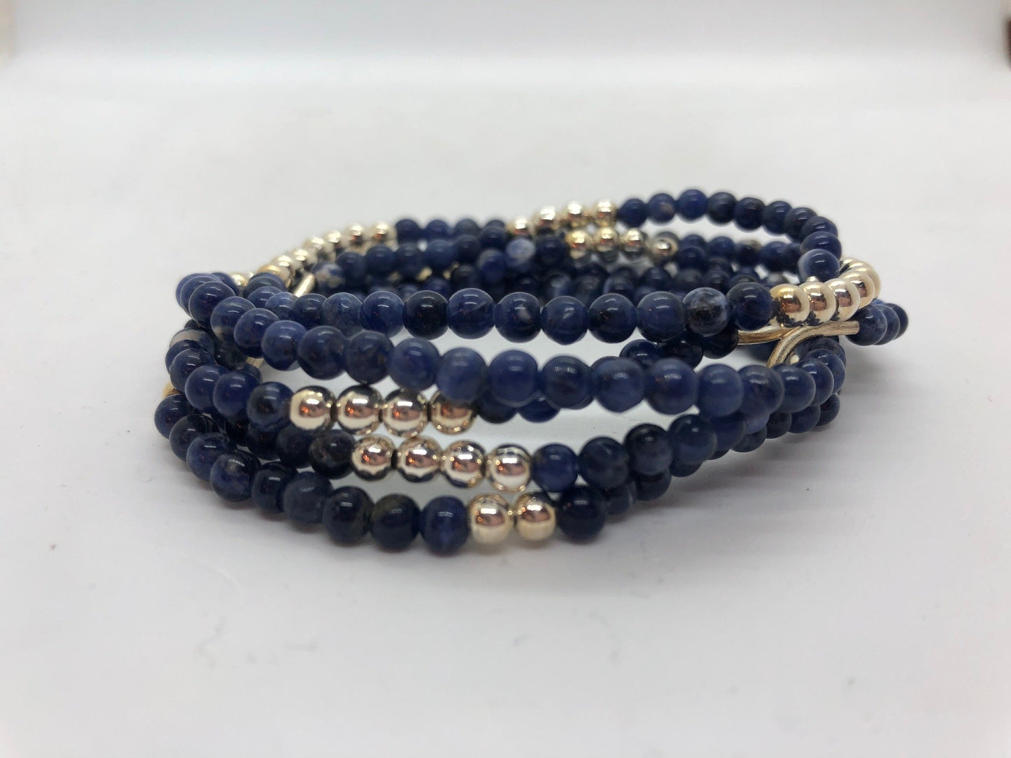 Sterling Silver and Gemstone Stack Bracelets - Emmis Jewelry, Bracelets, [product_color]